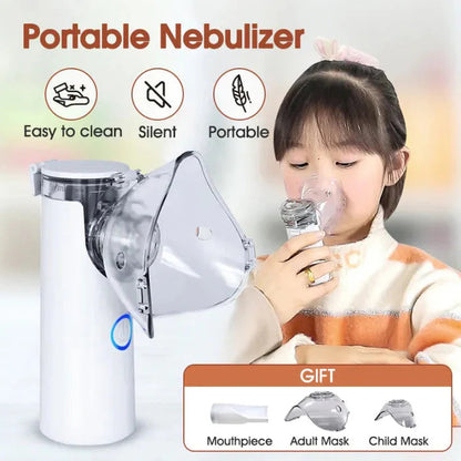 Compact Mesh Portable Nebulizer Machine with Mask – Ideal for Kids & Adults