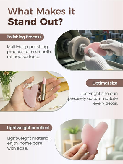 Premium Pink Gua Sha Tool
