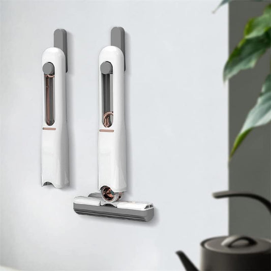 Portable Mini Mop for Wet/Dry Cleaning - Bathroom, Kitchen, Car & More.