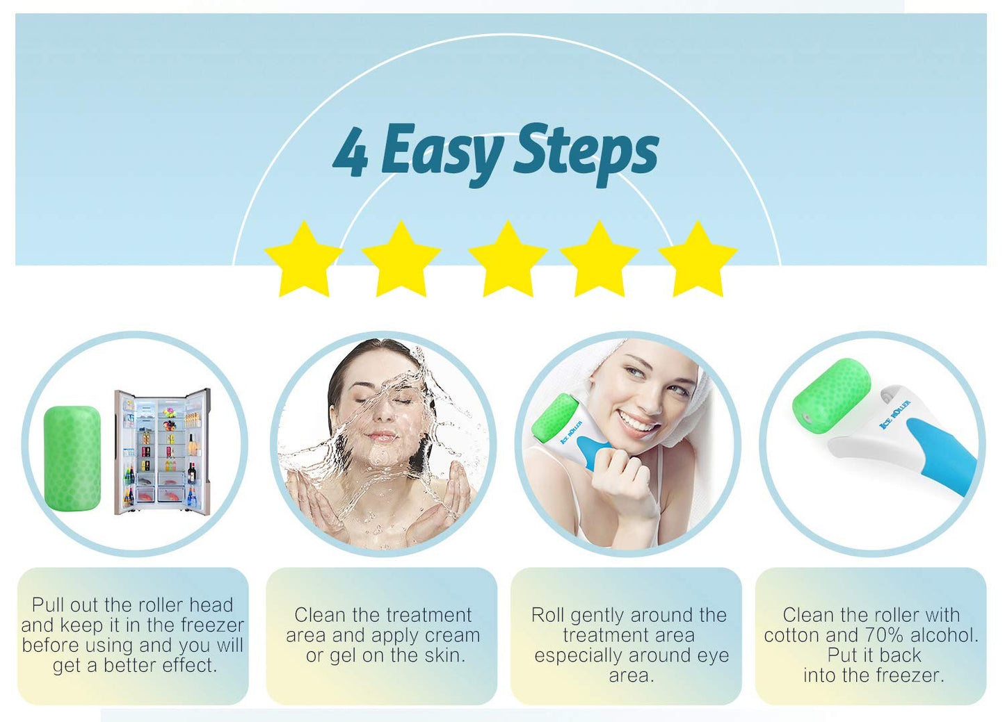 Ice Face Roller, Skin Care Tools.
