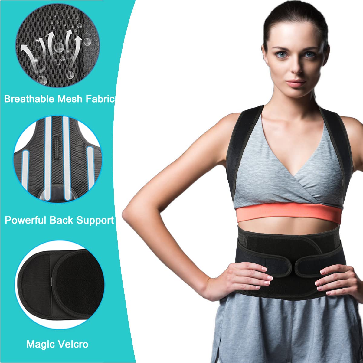 Adjustable Posture Corrector for Men and Women | Back Brace for Pain Relief