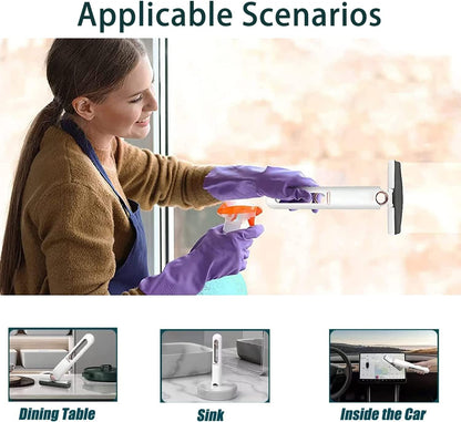 Portable Mini Mop for Wet/Dry Cleaning - Bathroom, Kitchen, Car & More.