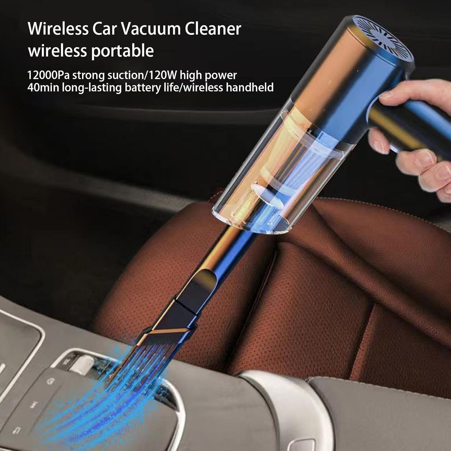 3-in-1 Cordless Handheld Vacuum – Powerful Suction for Car, Home & Pets.