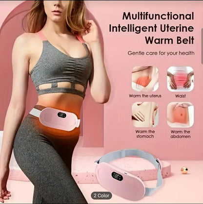 USB Rechargeable Cramp Relief Belt – Stylish Heating Pad for Women’s Comfort