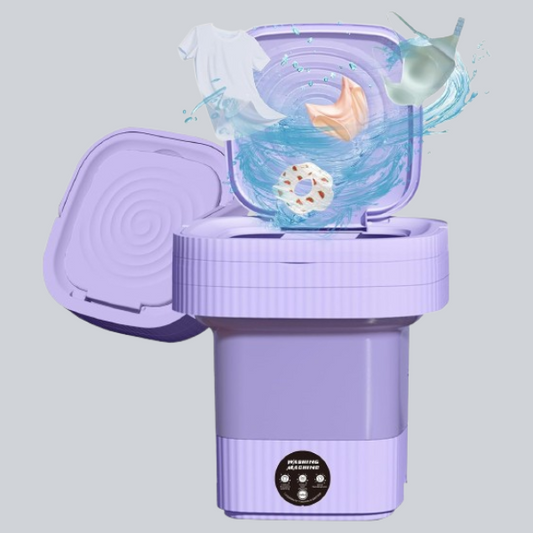 Foldable Mini Washing Machine with Spin Basket – For Baby Clothes, Socks & More, Ideal for Apartments, Travel, Dorms & Hotels