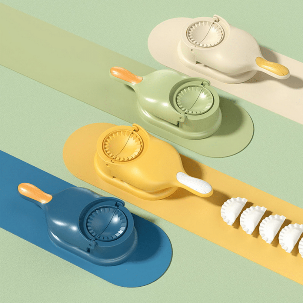 2-in-1 Dumpling Wrapper Maker – Food-Grade Manual Mold for Effortless Pastry and Baking Prep